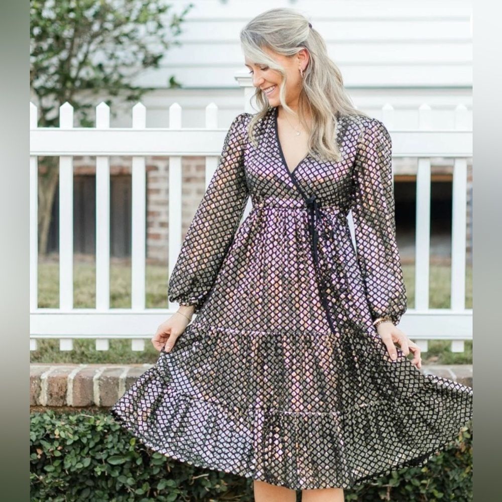NWT Victoria Dunn Hilton Maxi Dress in Confetti